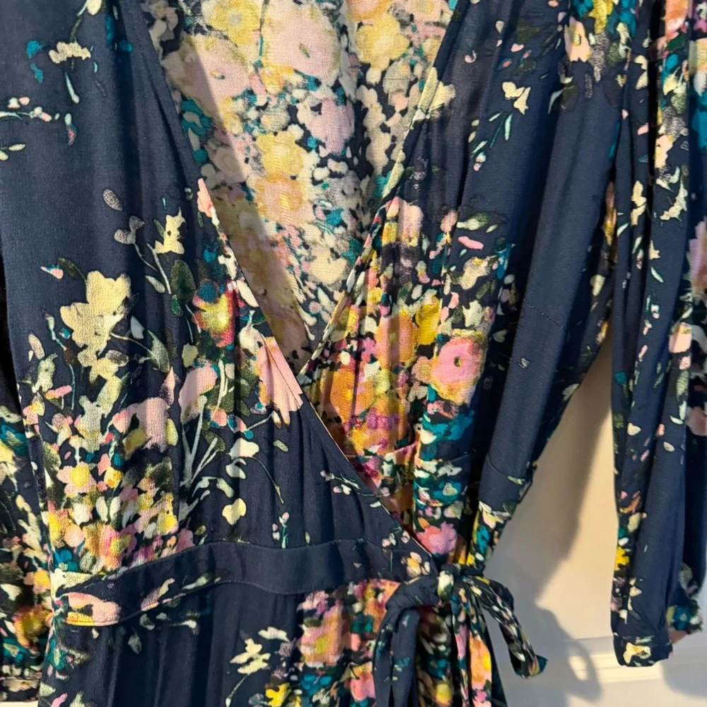 Love stitch Floral blue Midi Dress - Zimmermann lookalike | Medium - Picture 4 of 8